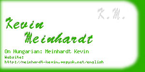 kevin meinhardt business card